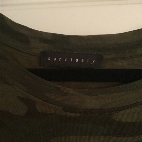 Sanctuary camo print t shirt dress size medium - Picture 2 of 2